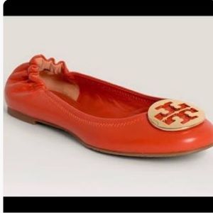 Orange/Gold Tory Burch flat. Gently worn
